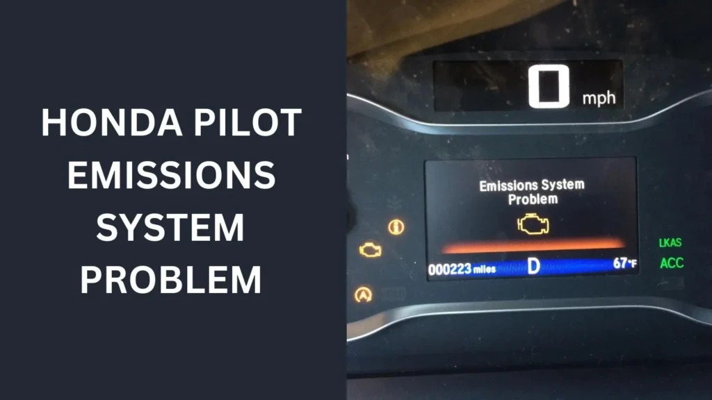 honda pilot emissions system problem