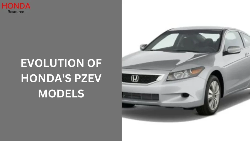 Evolution of Honda's PZEV Models