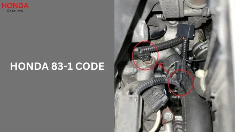 Honda 83-1 Code