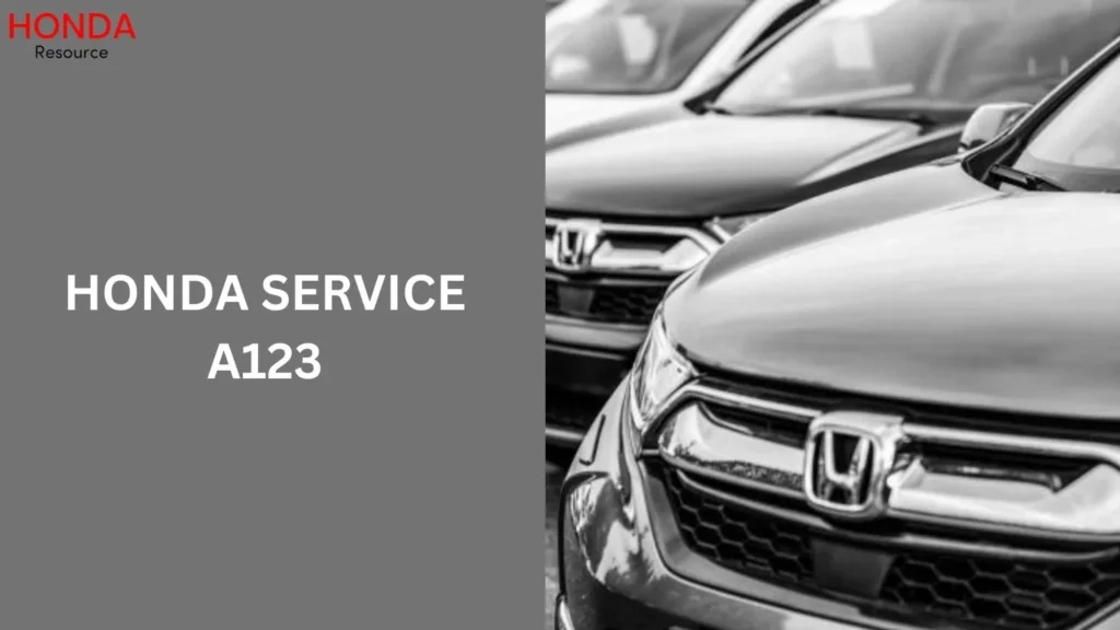 honda service a123