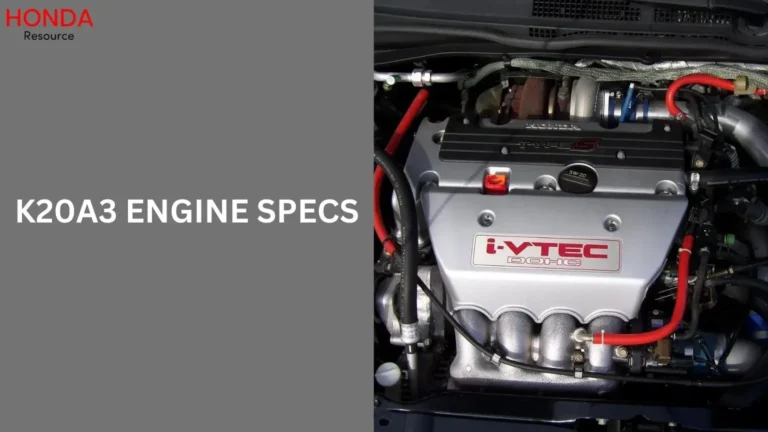 k20a3 engine specs