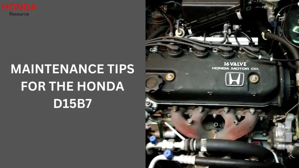 Maintenance Tips for the Honda D15B7