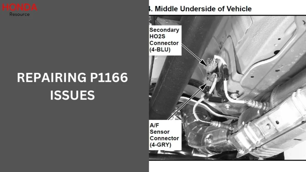 Repairing P1166 Issues