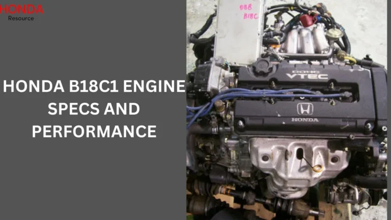 Honda B18C1 Engine Specs and Performance